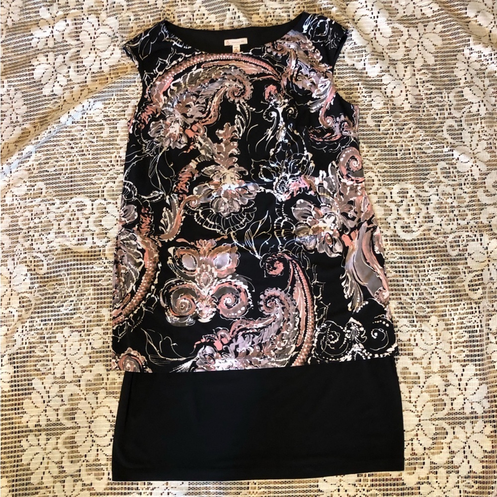 Cato Black and Pink Paisley Dress 14
